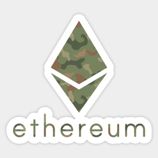 Ethereum Eth coin Crypto coin Cryptocurrency Sticker